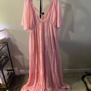 Fashion Nova Light Pink Maxi Dress